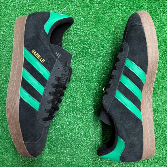 Adidas Gazelle Black Court Green Mens Shoes JH5394 NEW Multi Sz - Picture 2 of 4